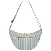 Achtertas Andrea Half Moon Bag - Blauwe Strepen