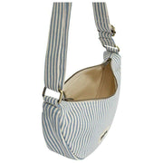 Achtertas Andrea Half Moon Bag - Blauwe Strepen