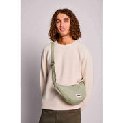 Achtertas Andrea Half Moon Bag - Kleigroen
