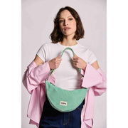 Achtertas Andrea Half Moon Bag - Groene Strepen