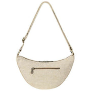 Achtertas Andrea Half Moon Tas - Jute Beige