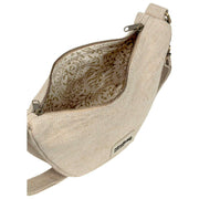 Achtertas Andrea Half Moon Tas - Jute Beige