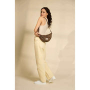 Achtertas Andrea Half Moon Bag - Luipaard Kaneelbruin