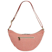 Achtertas Andrea Half Moon Bag - Rode Strepen