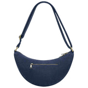 Achtertas Andrea Half Moon Tas - Fluweel Marineblauw