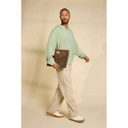 Hindbag Ava Medium 15-inch laptoptas - Luipaard Kaneelbruin