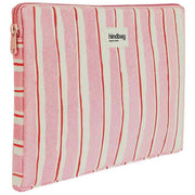 Hindbag Ava Medium 15inch Laptoptas - Rood/Roze Strepen