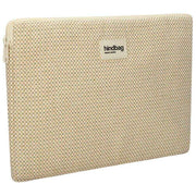 Hindbag Ava Medium Weave 15-inch laptoptas - Nude Beige