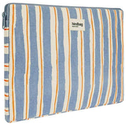 Hindbag Ava Kleine 13-inch Laptoptas - Oranje/Blauwe Strepen