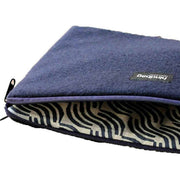 Hindbag Ava Small Wool 13inch Laptop Case - Navy