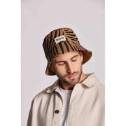 Achterzak Bob Bucket Hat - Kaneel Zebra Bruin