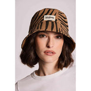 Achterzak Bob Bucket Hat - Kaneel Zebra Bruin