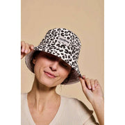 Hindbag Bob Bucket Hat - Luipaard gebroken wit