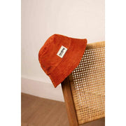 Hindbag Bob Bucket Hat - Fluweel Baksteen Oranje