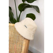 Achterzak Bob Teddy Bucket Hat - Arctisch Wit