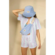 Hindbag Bob Terry Bucket Hat - Wolkenblauw