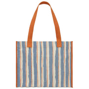 Hindbag Claude Tote Bag - Oranje/Blauwe Strepen