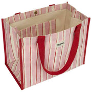 Hindbag Claude Tote Bag - Rood/Roze Strepen
