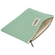 Hindbag Ema Medium etui met ritssluiting - groene strepen