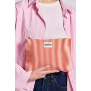 Hindbag Ema Medium etui met ritssluiting - Rode strepen