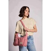 Hindbag Emile Multi Pocket Schoudertas - Blozend Roze