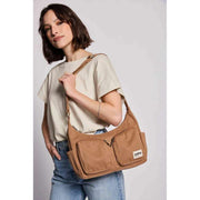 Hindbag Emile Multi Pocket Schoudertas - Kaneelbruin