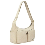 Hindbag Emile Multi Pocket Schoudertas - Jute Beige