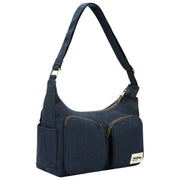 Hindbag Emile Multi Pocket Schoudertas - Marineblauw