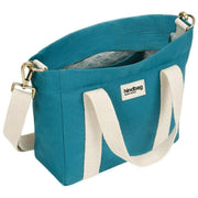 Achtertas Louise Square Crossbodytas - Pauwblauw