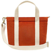 Achtertas Louise Square Crossbody Tas - Fluweel Baksteen Oranje