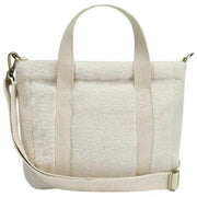 Achtertas Louise Square Teddy Crossbody Tas - Arctic White