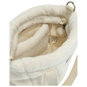 Achtertas Louise Square Teddy Crossbody Tas - Arctic White