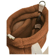 Achtertas Louise Square Teddy Crossbody Tas - Bruin