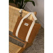 Achtertas Louise Square Teddy Crossbody Tas - Bruin