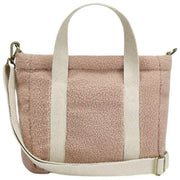 Achtertas Louise Square Teddy Crossbody Tas - Poederroze