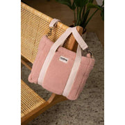Achtertas Louise Square Teddy Crossbody Tas - Poederroze