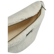 Achtertas Olivia Teddy heuptasje - Arctic White