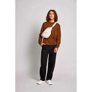 Achtertas Olivia Teddy heuptasje - Arctic White