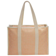 Hindbag Oscar geweven draagtas - koraalrood