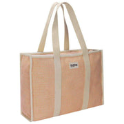 Hindbag Oscar geweven draagtas - koraalrood