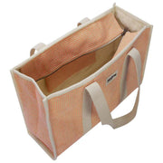 Hindbag Oscar geweven draagtas - koraalrood