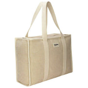 Hindbag Oscar Geweven Draagtas - Nude Beige