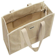 Hindbag Oscar Geweven Draagtas - Nude Beige