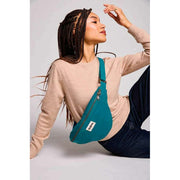 Hindbag Sasha Grote heuptas - Pauwblauw