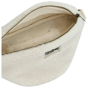 Hindbag Sasha grote teddy heuptas - Arctic White