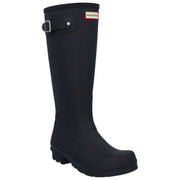 Hunter Original Tall Tartan gevoerde laarzen - zwart/donkerolijf