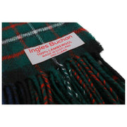 Ingles Buchan Ferguson lamswollen sjaal - groen/blauw/rood