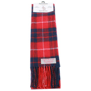 Ingles Buchan Hamilton lamswollen sjaal - rood/blauw/wit