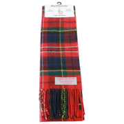Ingles Buchan Macpherson lamswollen sjaal - rood/groen/blauw