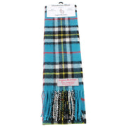 Ingles Buchan Thomson blauwe lamswollen sjaal - blauw/zwart/geel